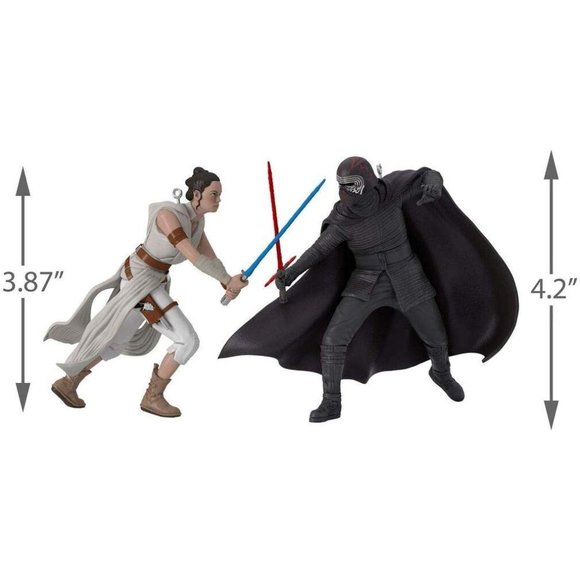 New! Star Wars Rey & Kylo Ren Duel Hallmark Keepsake Christmas Ornament 2019 - Picture 3 of 4